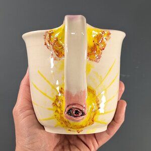 Large handmade mug the All-Seeing eye